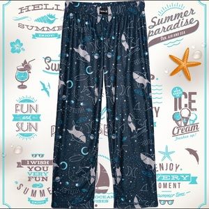 Boys Hurley Shark Print Pajama Bottoms